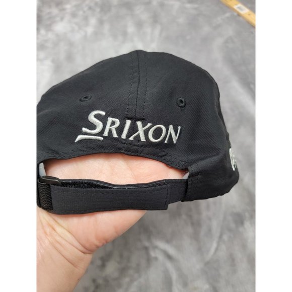 Srixon Cleveland Golf Adjustable strapback‎ Hat Cap Black White Embroidered - Picture 3 of 6
